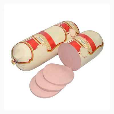 Película de embalaje de alimentos impresa Casilla de salchicha artificial PVDC Casilla de salchicha tubular