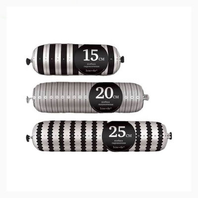 Película de embalaje de alimentos impresa Casilla de salchicha artificial PVDC Casilla de salchicha tubular