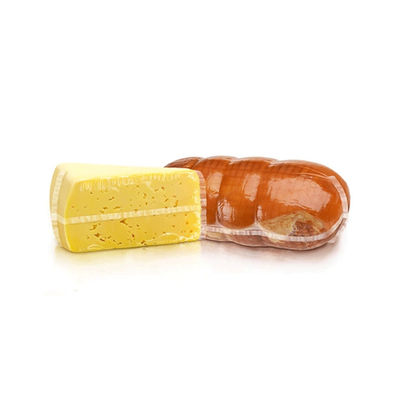 Película de embalaje de plástico flexible para queso / jamón / carne para envases de alimentos 50-150mic