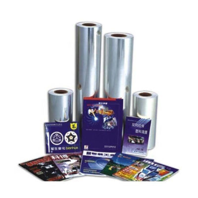 BOPP película plana Jumbo Roll PVDC plástico de película de envoltura de contracción base térmica sin pegamento 12-80um