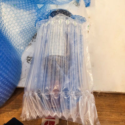 PE PA Protección para el transporte almohadilla de aire envolvente de burbujas columna almohada tubo de celda inflable 55um-70um