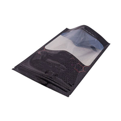 PVDC recubierto con PET de múltiples capas de plástico de pie con cerradura por cremallera Bolsa personalizada espesor 100-130 micras
