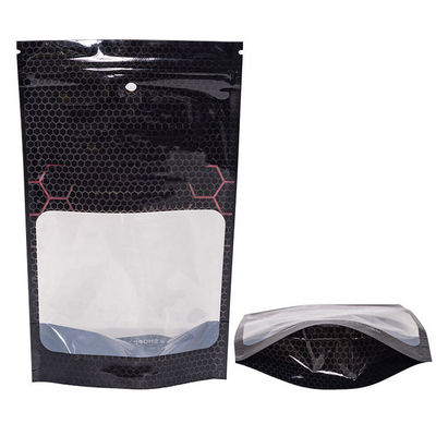 PVDC recubierto con PET de múltiples capas de plástico de pie con cerradura por cremallera Bolsa personalizada espesor 100-130 micras