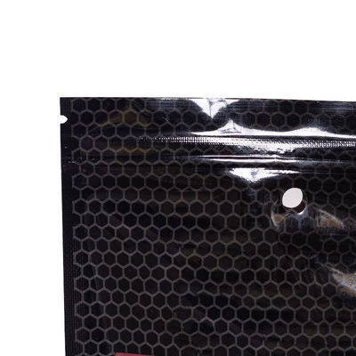 PVDC recubierto con PET de múltiples capas de plástico de pie con cerradura por cremallera Bolsa personalizada espesor 100-130 micras