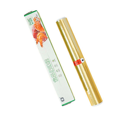 Buena seguridad 30cm*15m PVDC Film de envoltura de adhesión para alimentos para sándwich Temperatura interna 140 oC