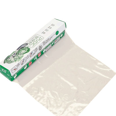 Fresco, seguro y transparente PVDC para envoltura de alimentos Rollo de película de adhesión para vegetales personalizado