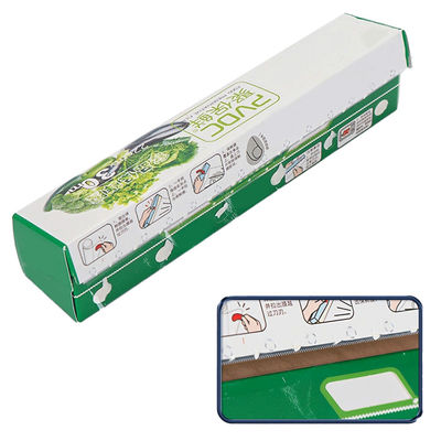 Fresco, seguro y transparente PVDC para envoltura de alimentos Rollo de película de adhesión para vegetales personalizado