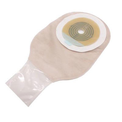 Bolsa de colostomía Bolsa de colostomía de revestimiento no tejido amigable para la piel con cerradura de abrazadera Bolsas de colostomía