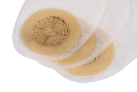 Bolsa de colostomía de recubrimiento simple con abertura de bolsa, abrazadera y cierre drenable de 15 a 60 mm