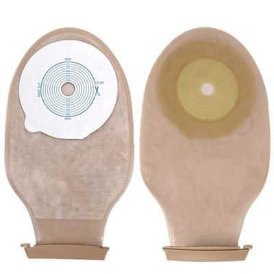 Cubierta reutilizable de una sola pieza de una bolsa de ostomía y colostomía opaca no tejida e hidrocolloide