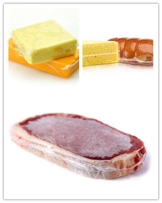 Película de carcasa de salchichas de plástico de alta barrera para carnes de jamón PVDC PA PE Película de embalaje de alimentos para salchichas
