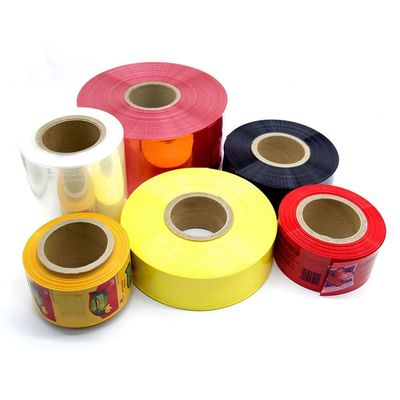 30-350 mm de ancho plano PVDC Película de carcasa de salchicha de plástico Resistente al calor hasta 90 ° C para el embalaje de salchichas