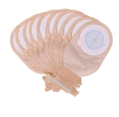 1 año de vida útil de alta barrera de película de extrusión suave PVDC Co bolsa de ostomía en color transparente para soluciones de cuidado de ostomía