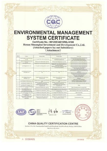 China Luohe Lianbang Chemical Co., Ltd. certificaciones